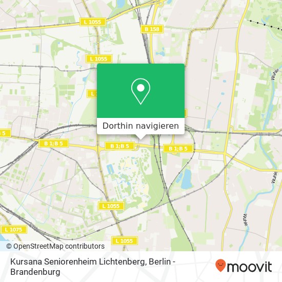 Kursana Seniorenheim Lichtenberg Karte