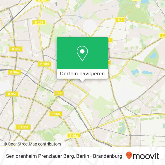 Seniorenheim Prenzlauer Berg Karte