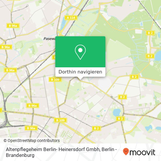 Altenpflegeheim Berlin- Heinersdorf Gmbh Karte