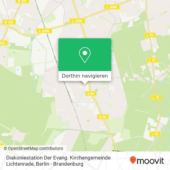 Diakoniestation Der Evang. Kirchengemeinde Lichtenrade Karte