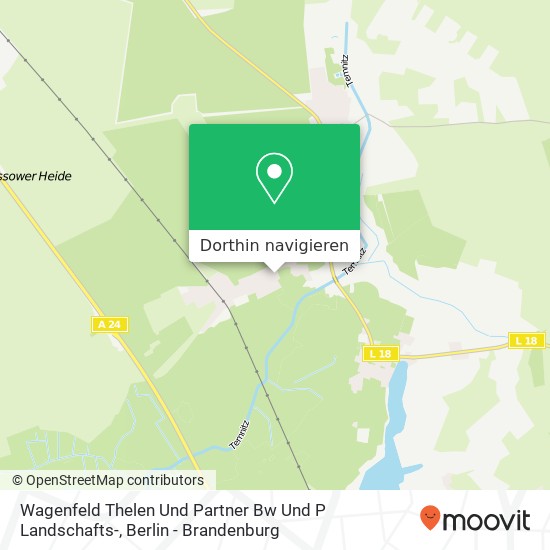 Wagenfeld Thelen Und Partner Bw Und P Landschafts- Karte