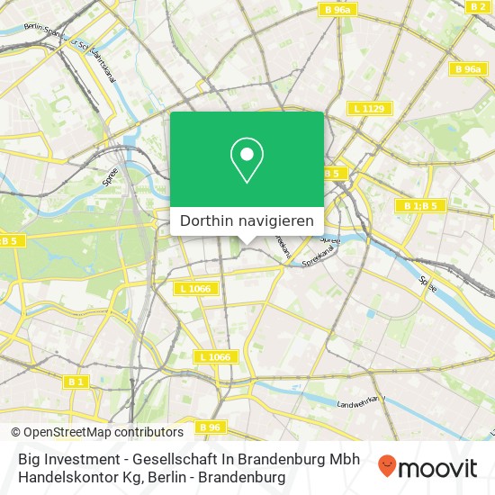 Big Investment - Gesellschaft In Brandenburg Mbh Handelskontor Kg Karte