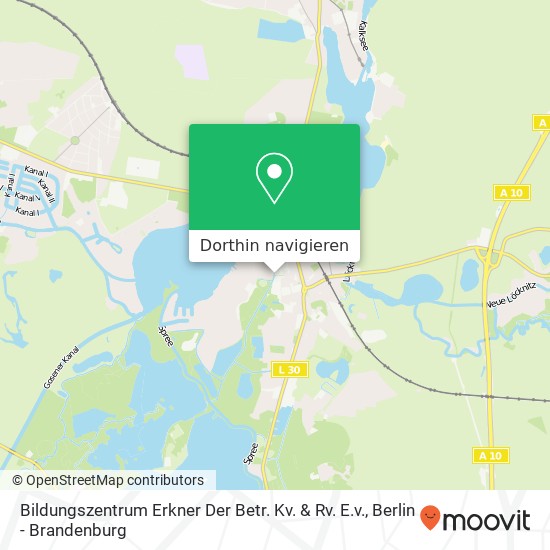 Bildungszentrum Erkner Der Betr. Kv. & Rv. E.v. Karte