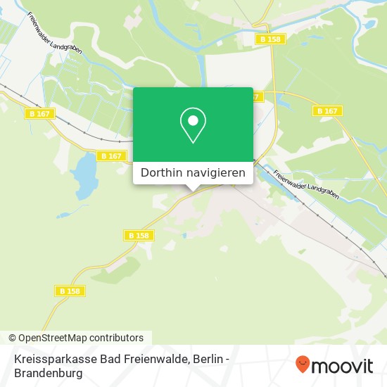 Kreissparkasse Bad Freienwalde Karte