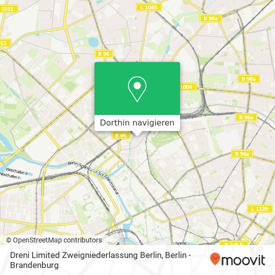 Dreni Limited Zweigniederlassung Berlin Karte