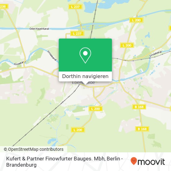 Kufert & Partner Finowfurter Bauges. Mbh Karte