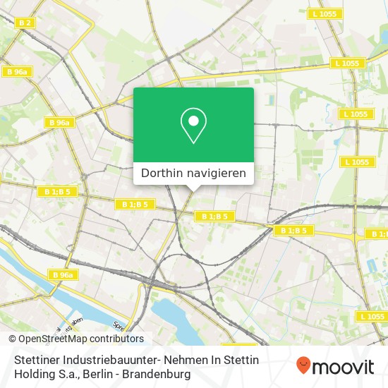 Stettiner Industriebauunter- Nehmen In Stettin Holding S.a. Karte