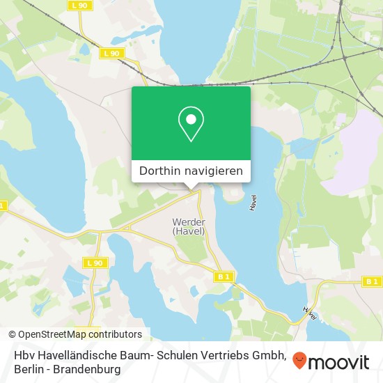 Hbv Havelländische Baum- Schulen Vertriebs Gmbh Karte