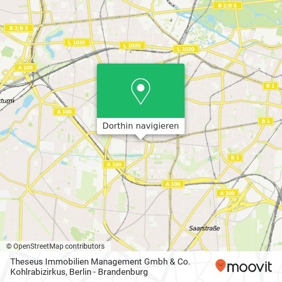 Theseus Immobilien Management Gmbh & Co. Kohlrabizirkus Karte