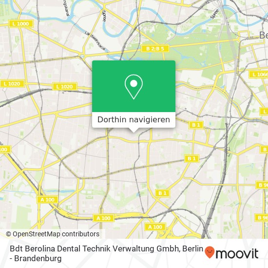 Bdt Berolina Dental Technik Verwaltung Gmbh Karte