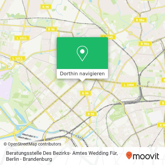 Beratungsstelle Des Bezirks- Amtes Wedding Für Karte