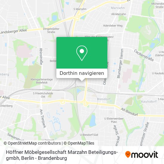 Höffner Möbelgesellschaft Marzahn Beteiligungs-gmbh Karte