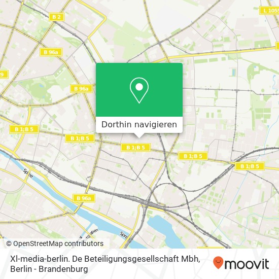 Xl-media-berlin. De Beteiligungsgesellschaft Mbh Karte
