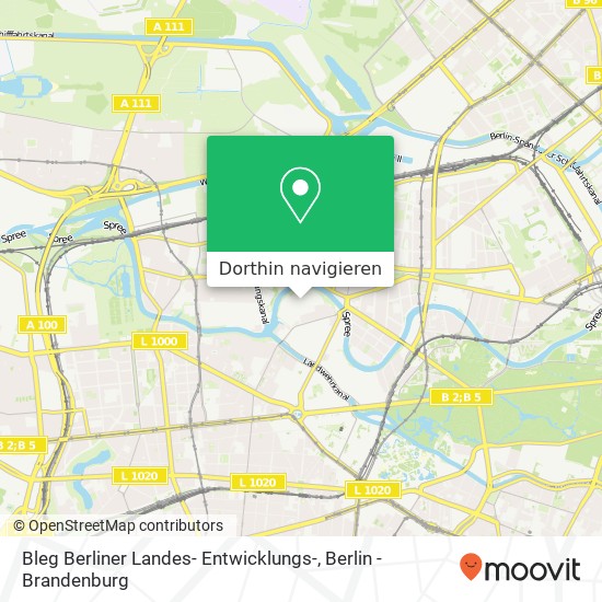 Bleg Berliner Landes- Entwicklungs- Karte