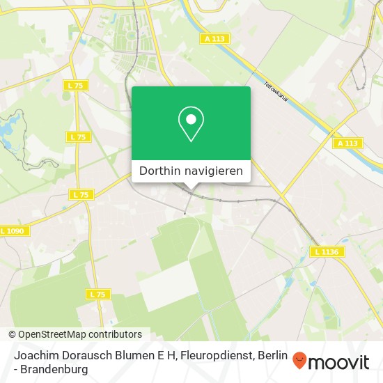 Joachim Dorausch Blumen E H, Fleuropdienst Karte