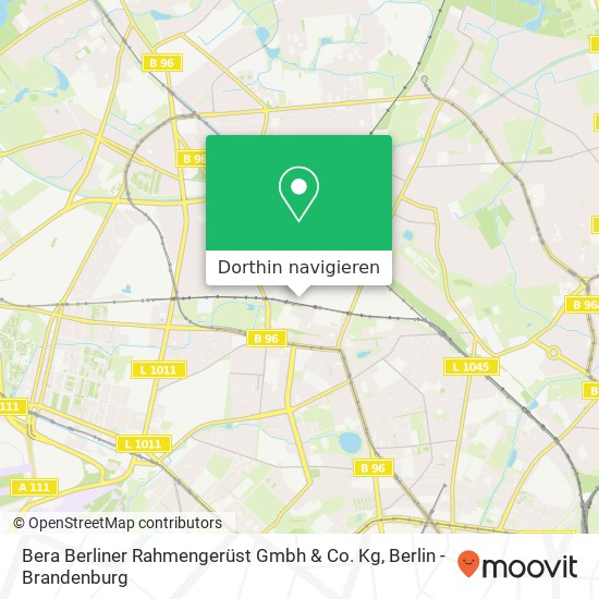 Bera Berliner Rahmengerüst Gmbh & Co. Kg Karte