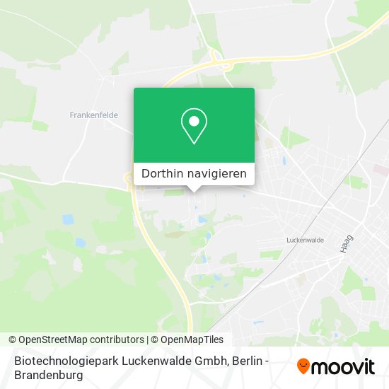 Biotechnologiepark Luckenwalde Gmbh Karte