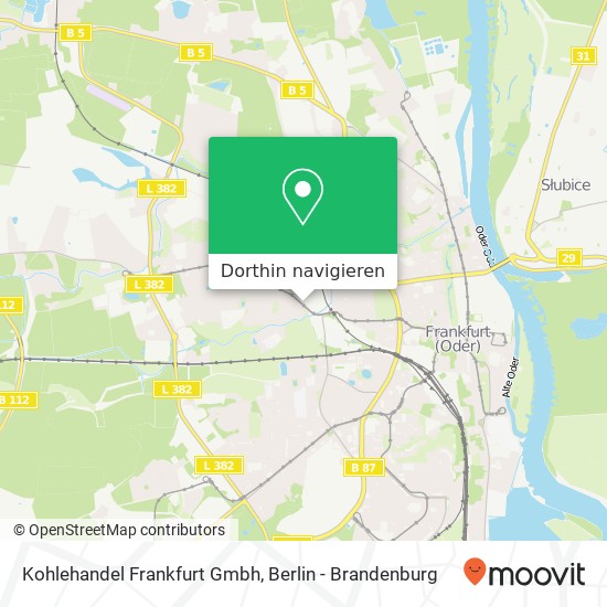 Kohlehandel Frankfurt Gmbh Karte