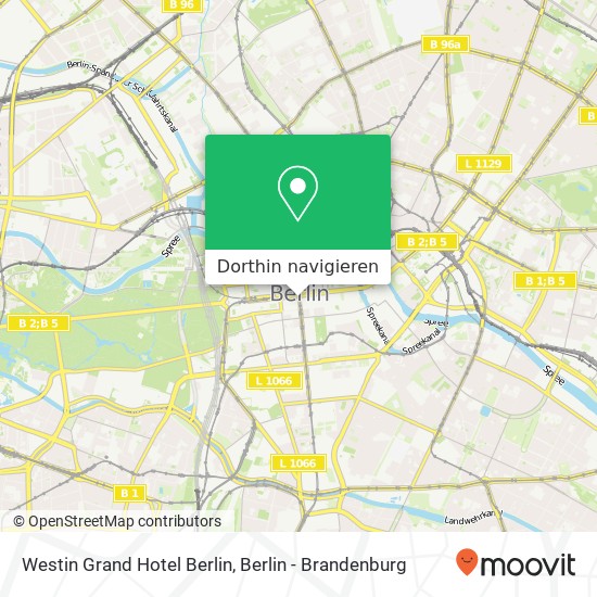 Westin Grand Hotel Berlin Karte