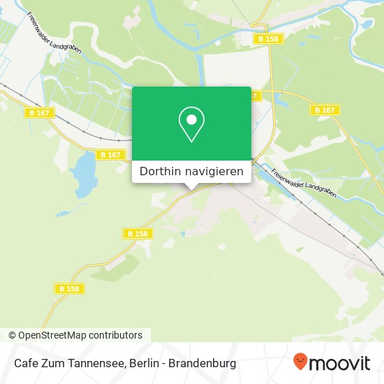 Cafe Zum Tannensee Karte