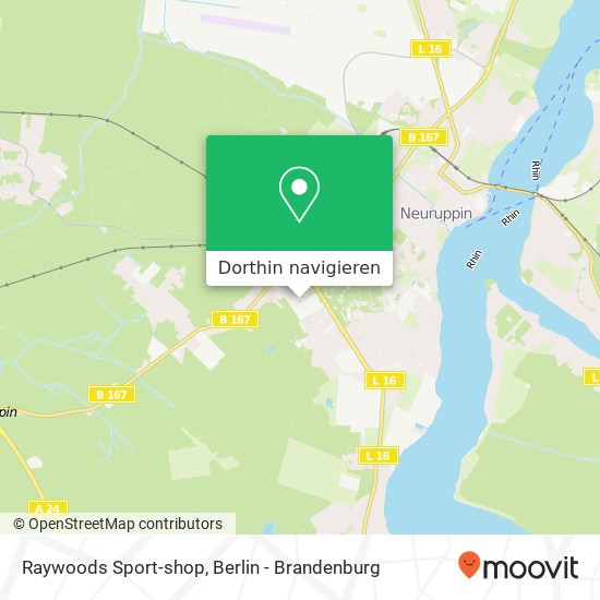 Raywoods Sport-shop Karte