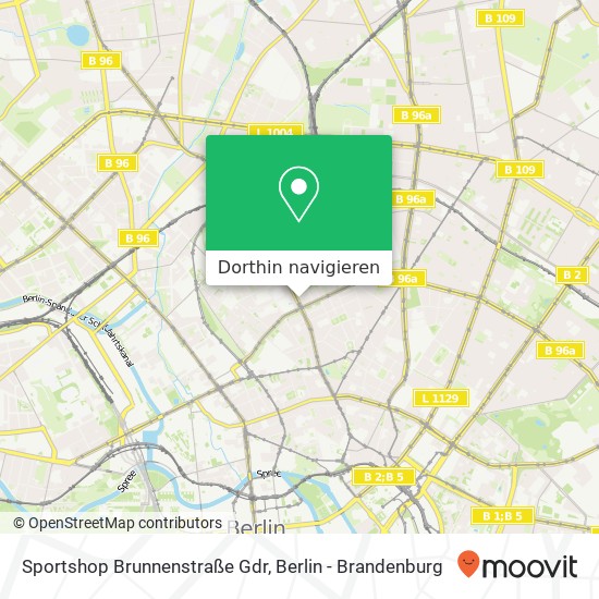 Sportshop Brunnenstraße Gdr Karte