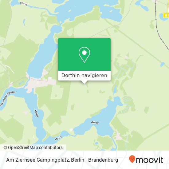 Am Ziernsee Campingplatz Karte