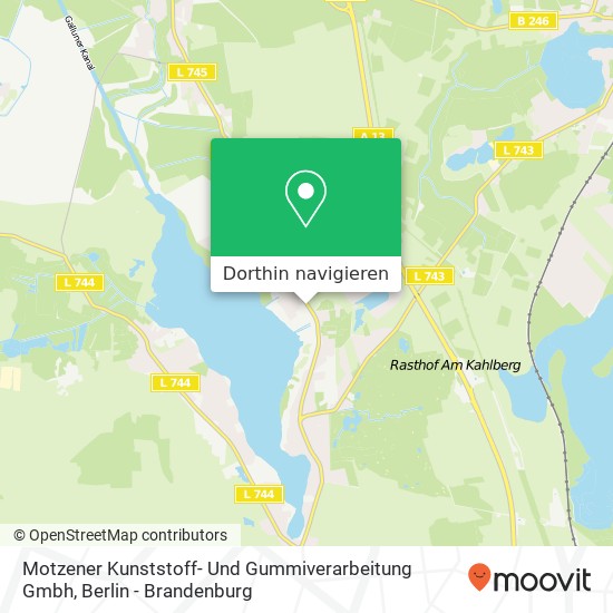 Motzener Kunststoff- Und Gummiverarbeitung Gmbh Karte