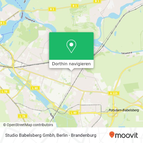 Studio Babelsberg Gmbh Karte