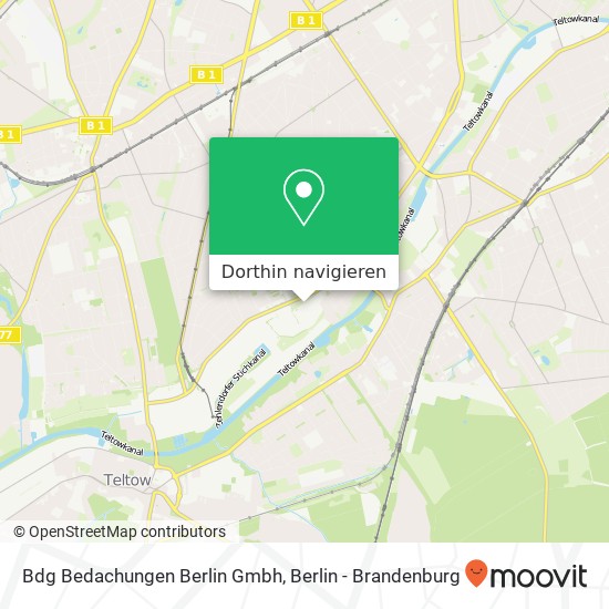 Bdg Bedachungen Berlin Gmbh Karte
