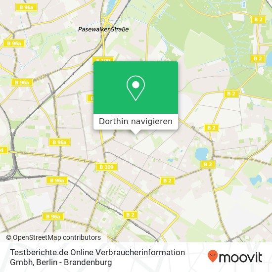 Testberichte.de Online Verbraucherinformation Gmbh Karte