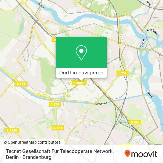 Tecnet Gesellschaft Für Telecooperate Network Karte