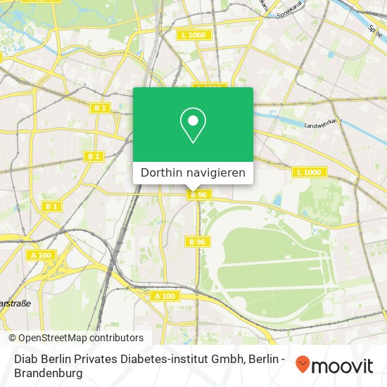 Diab Berlin Privates Diabetes-institut Gmbh Karte