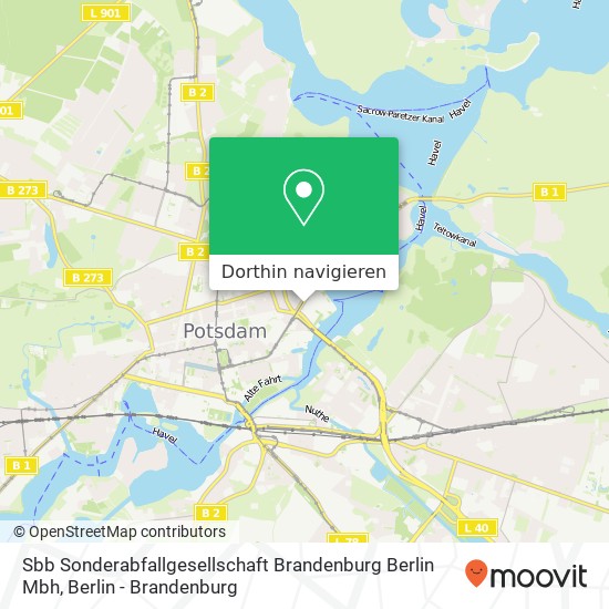 Sbb Sonderabfallgesellschaft Brandenburg Berlin Mbh Karte