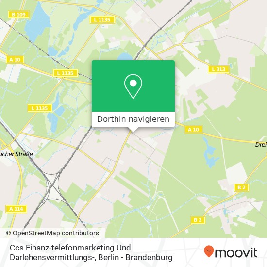 Ccs Finanz-telefonmarketing Und Darlehensvermittlungs- Karte