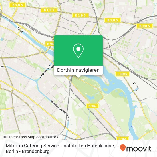 Mitropa Catering Service Gaststätten Hafenklause Karte