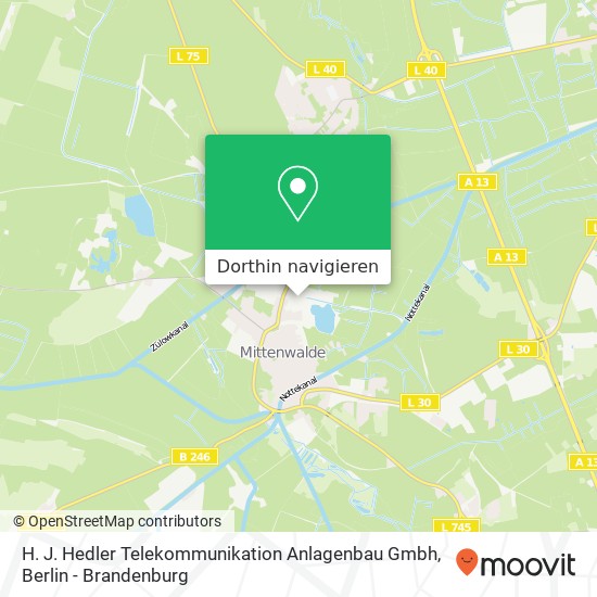 H. J. Hedler Telekommunikation Anlagenbau Gmbh Karte