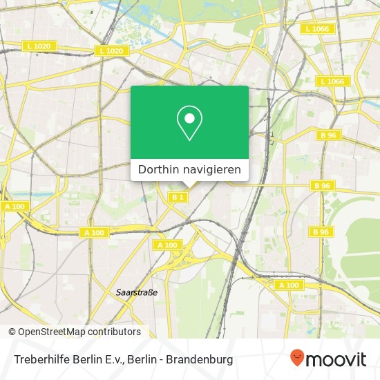 Treberhilfe Berlin E.v. Karte