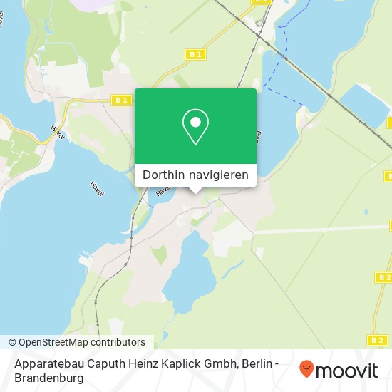 Apparatebau Caputh Heinz Kaplick Gmbh Karte