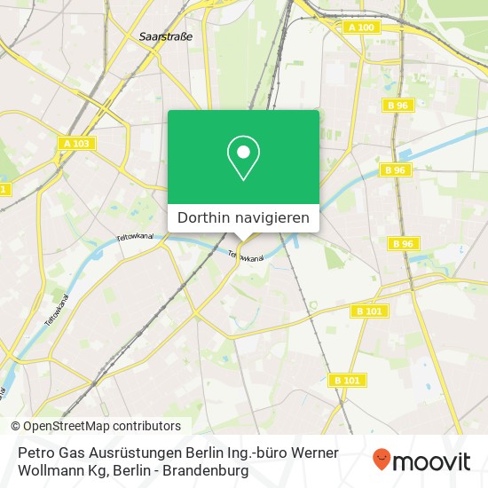 Petro Gas Ausrüstungen Berlin Ing.-büro Werner Wollmann Kg Karte