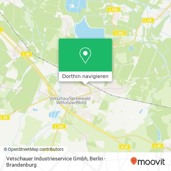 Vetschauer Industrieservice Gmbh Karte