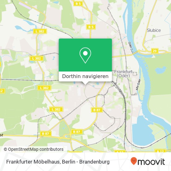 Frankfurter Möbelhaus Karte
