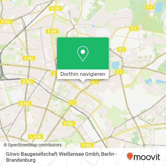 Göwo Baugesellschaft Weißensee Gmbh Karte