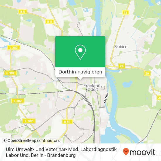 Ulm Umwelt- Und Veterinär- Med. Labordiagnostik Labor Und Karte