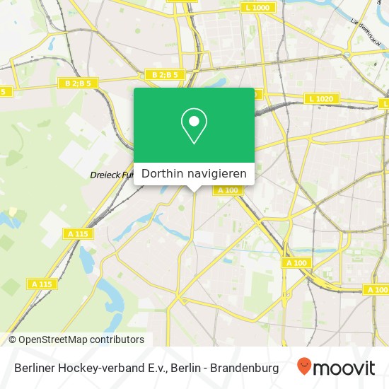 Berliner Hockey-verband E.v. Karte