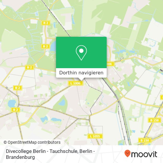 Divecollege Berlin - Tauchschule Karte