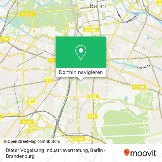 Dieter Vogelsang Industrievertretung Karte
