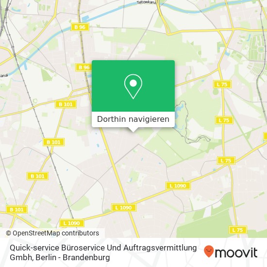 Quick-service Büroservice Und Auftragsvermittlung Gmbh Karte