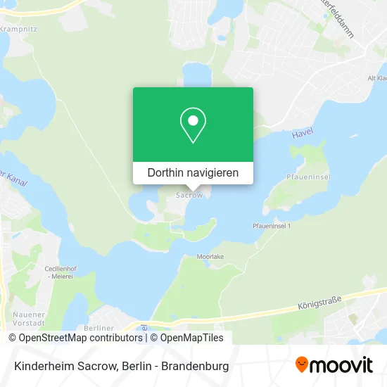 Kinderheim Sacrow Karte