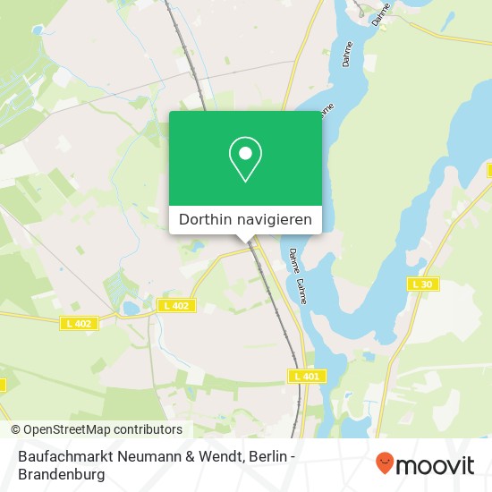 Baufachmarkt Neumann & Wendt Karte